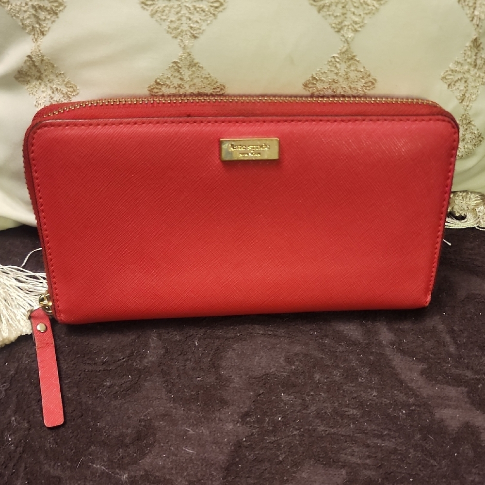 Kate Spade Red Leather Wallet